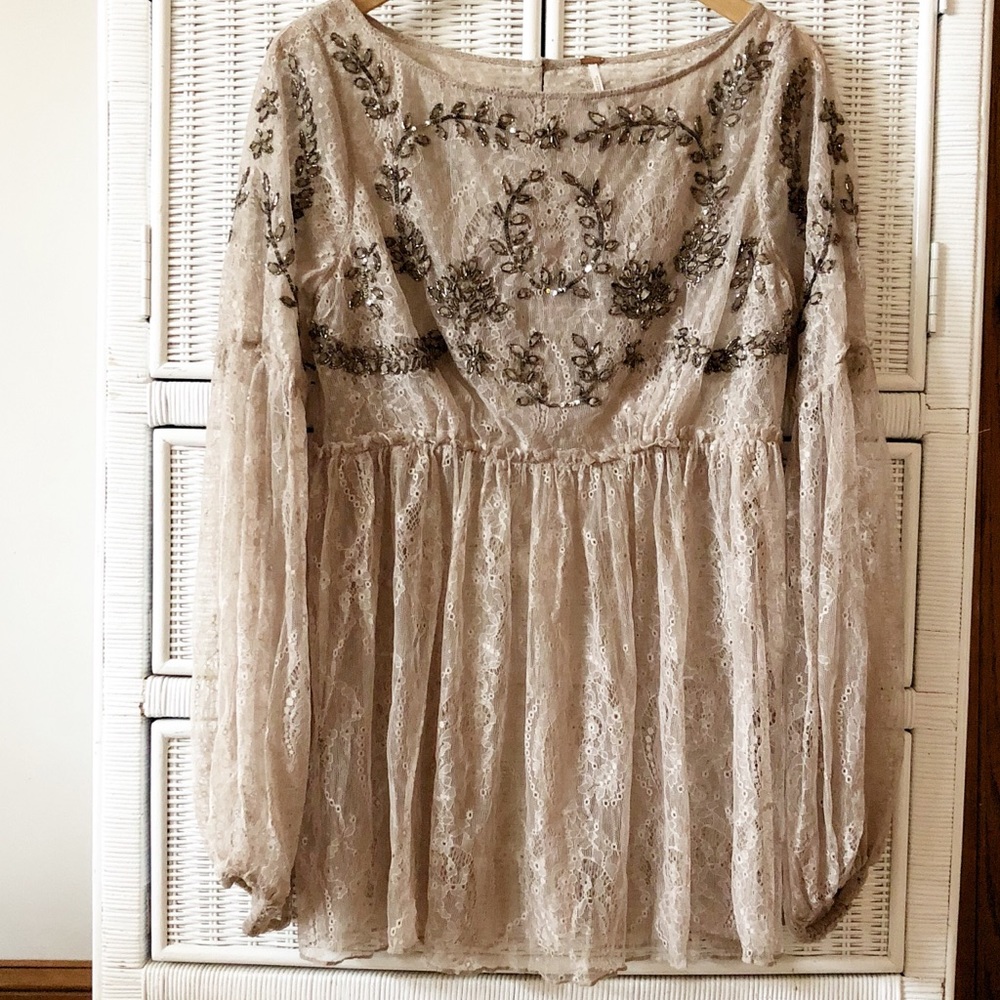 Free People Lace Top